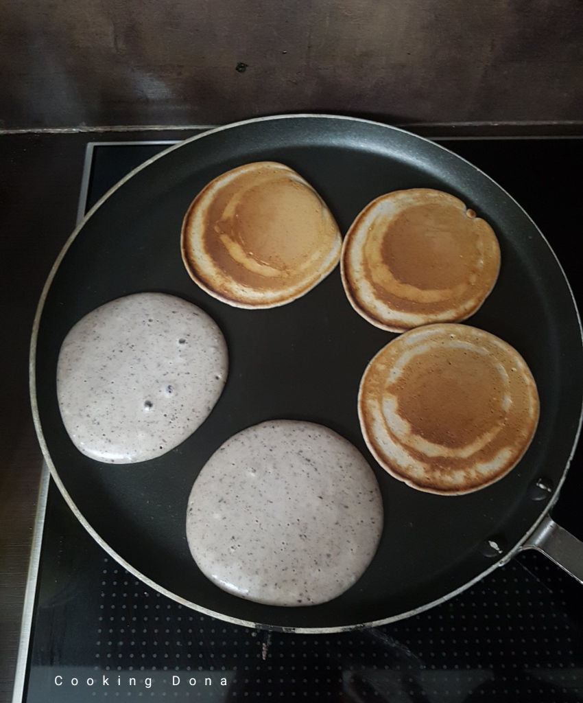 Pancake proteici di fagioli neri